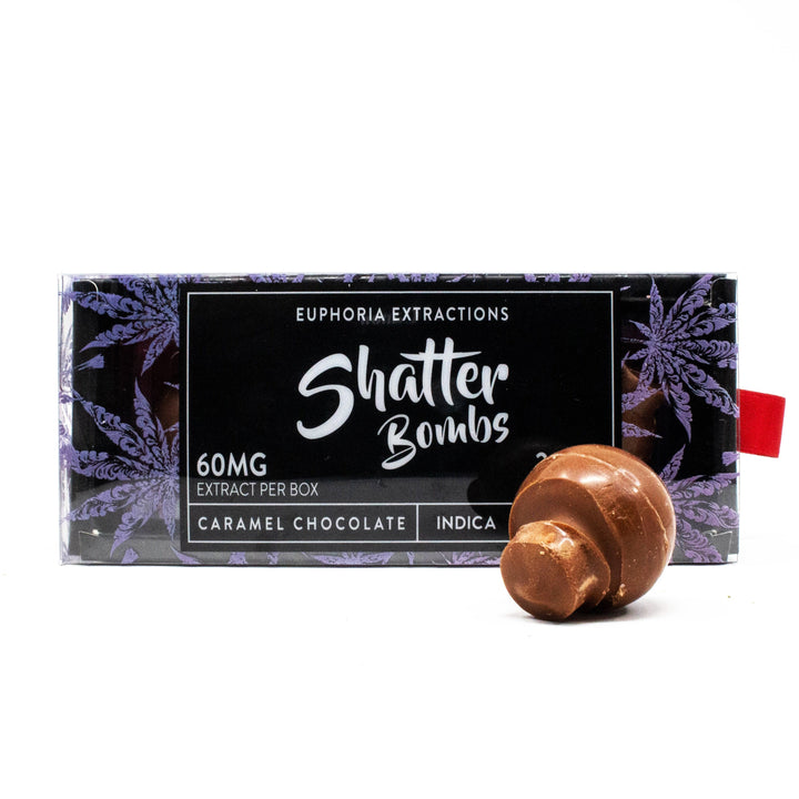 EUPHORIA EXTRACTIONS THC CHOCOLATE SHATTER BOMBS SNACK PACK | 60MG EDIBLES