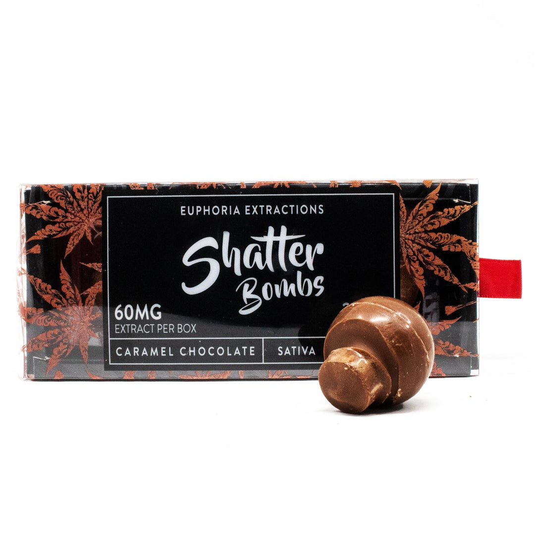 EUPHORIA EXTRACTIONS THC CHOCOLATE SHATTER BOMBS 3 PACK | 60MG EDIBLES