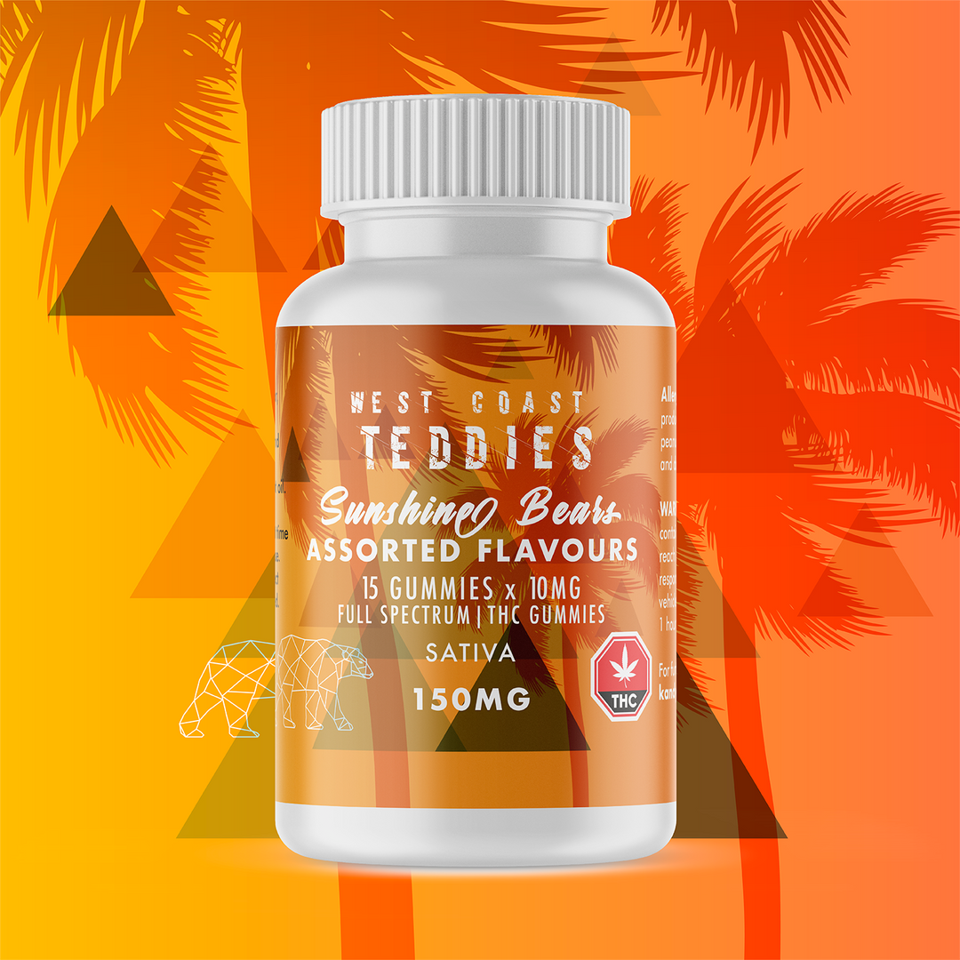 WEST COAST TEDDIES SUNSHINE BEARS THC GUMMIES | 150MG EDIBLES