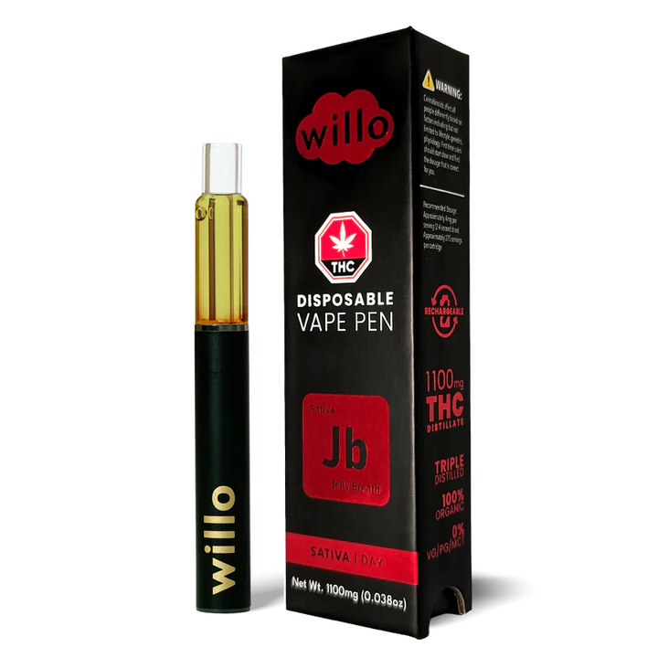 STYLO VAPE JETABLE AU THC WILLO | 1100MG