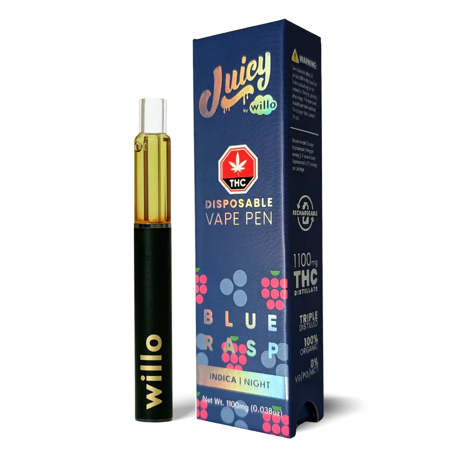 WILLO THC JUICY DISPOSABLE VAPE PEN | 1100MG