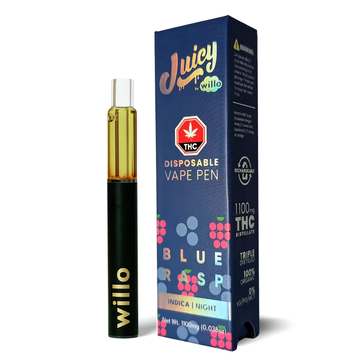 WILLO THC JUICY DISPOSABLE VAPE PEN | 1100MG