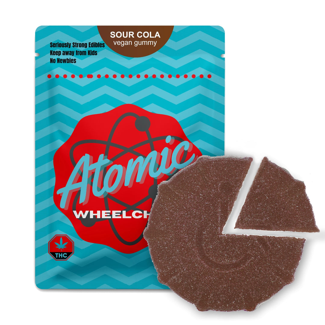 GOMMES VÉGÉTALES AU THC POUR FAUTEUIL ROULANT ATOMIC | ALIMENTS 1000MG 