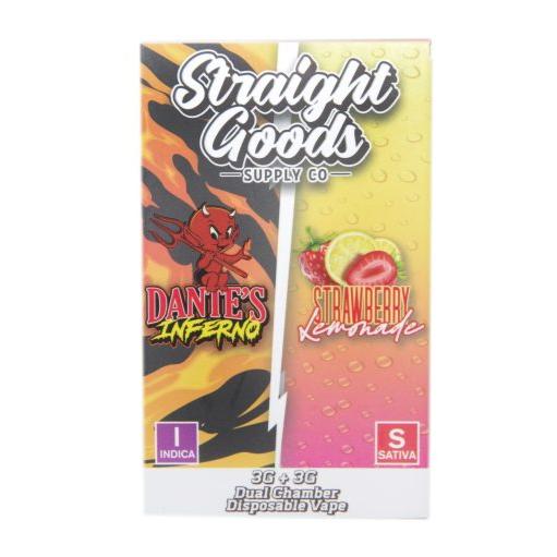 STRAIGHT GOODS SUPPLY CO THC DUAL DISPOSABLE VAPE PEN | 6000MG