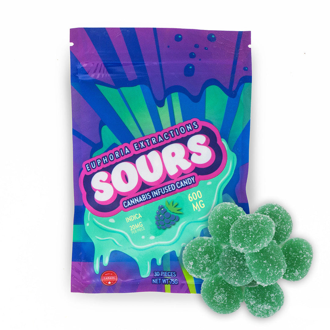 EUPHORIA EXTRACTIONS THC SOUR GUMMIES | 600MG EDIBLES