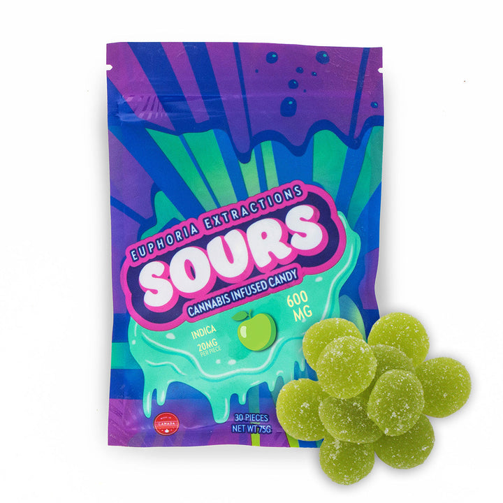 EUPHORIA EXTRACTIONS THC SOUR GUMMIES | 600MG EDIBLES