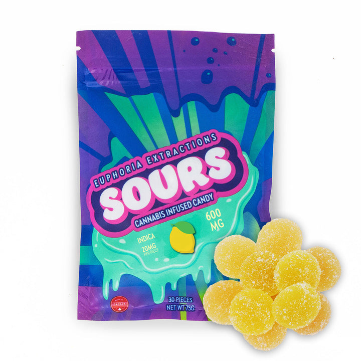 EUPHORIA EXTRACTIONS THC SOUR GUMMIES | 600MG EDIBLES